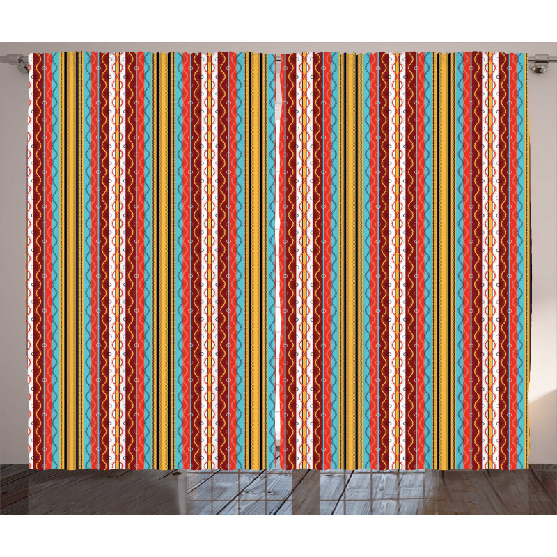 Tribal Boho Artwork Print Curtain