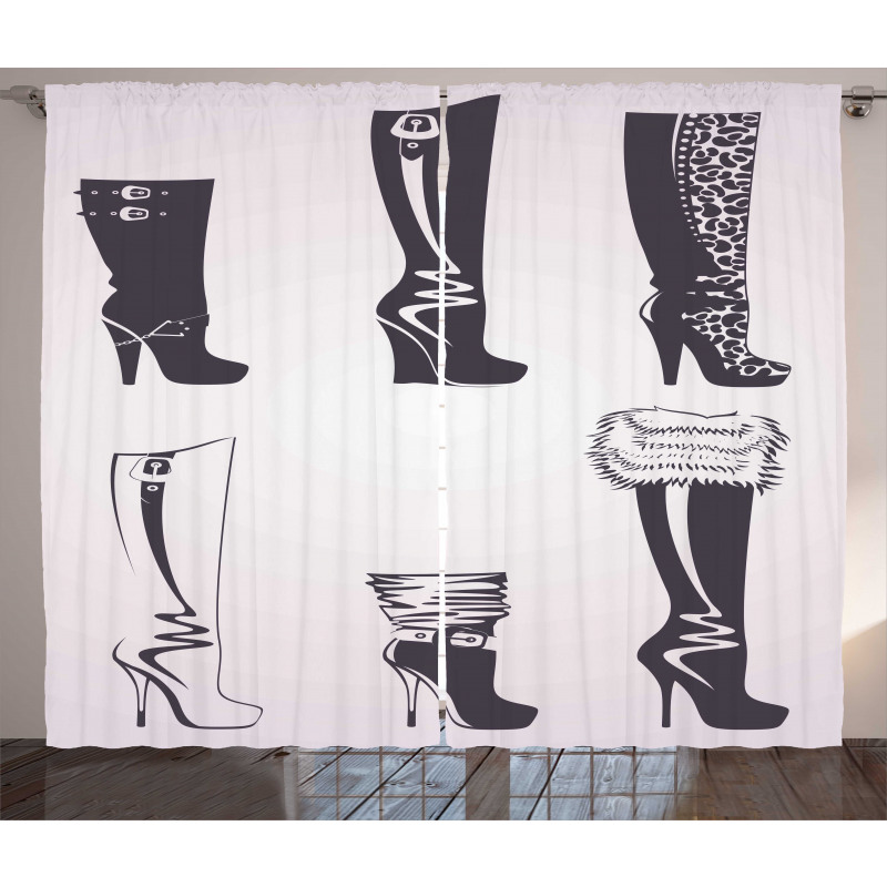 High Heel Boots Curtain