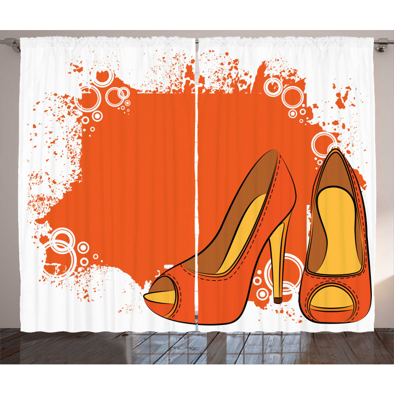 Pair of Dashing Shoes Curtain