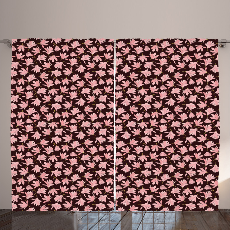 Pastel Shabby Blossom Love Curtain