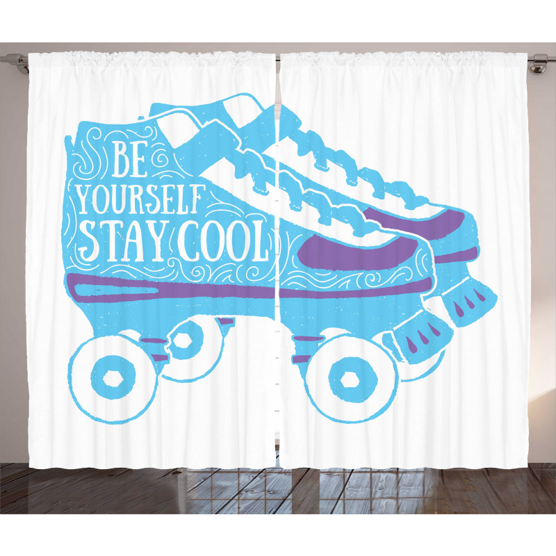 Be Yourself Roller Skate Curtain