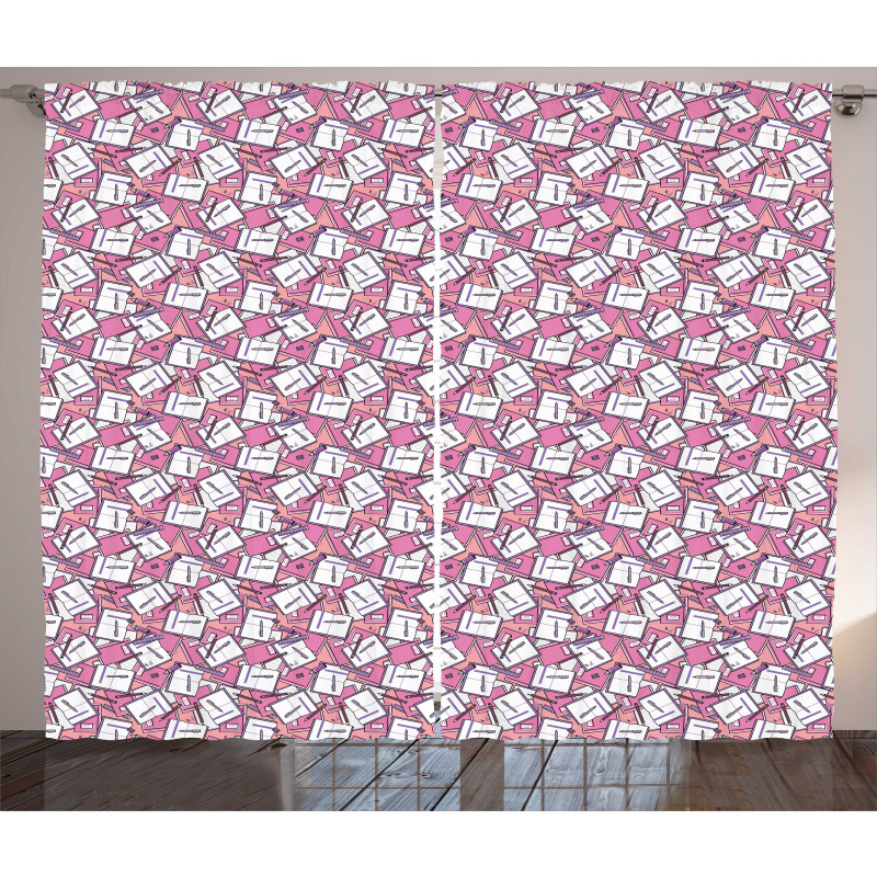 Girly Notebook Pen Marker Curtain