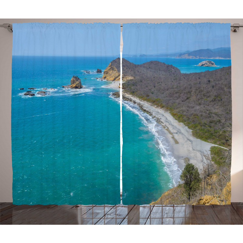 Los Frailes Beach Panoramic Curtain