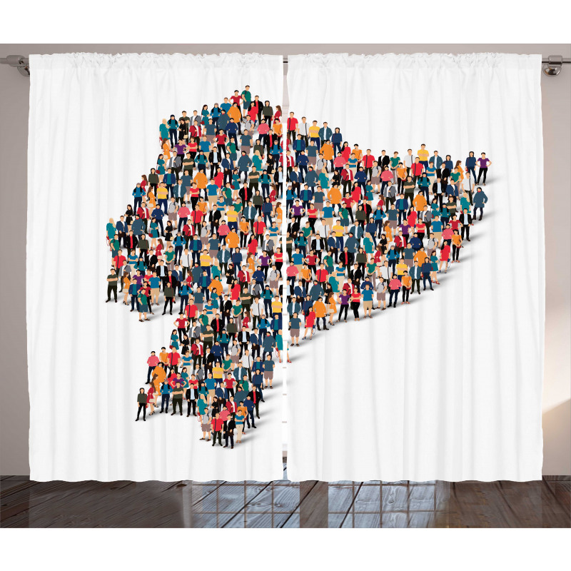 Map Created with People Curtain