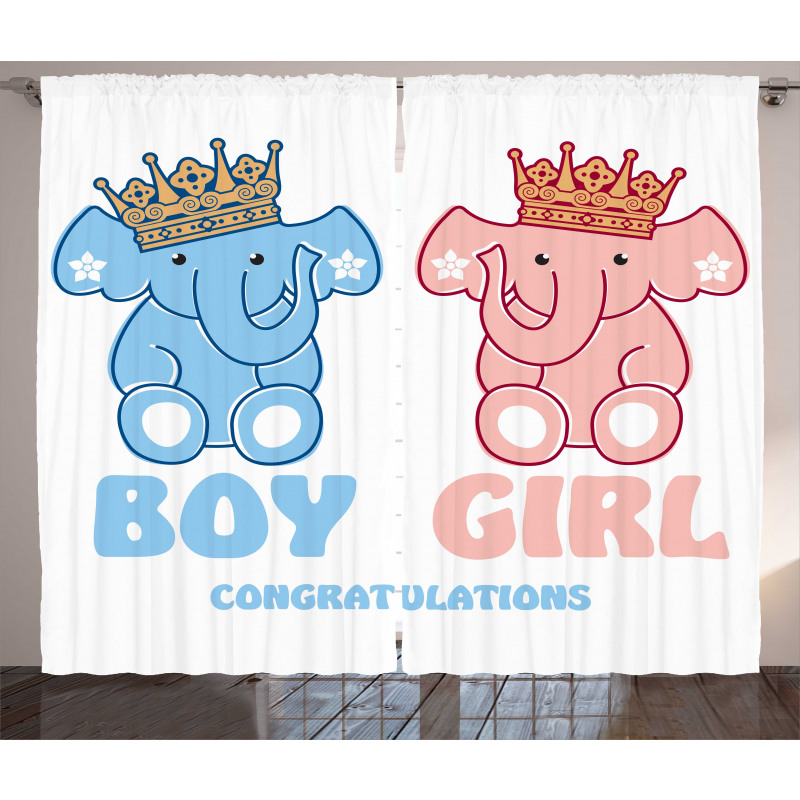 Boy and Girl Twins Curtain