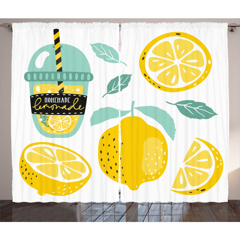 Homemade Lemonade with Pipe Curtain