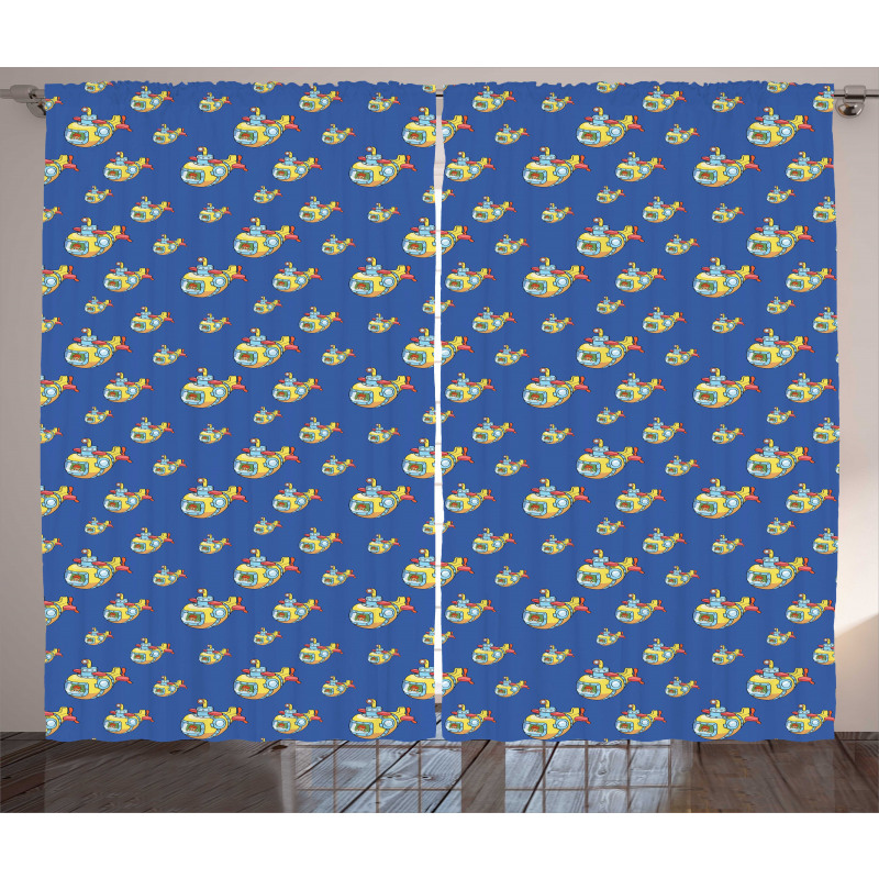 Kids Adventure Cartoon Curtain