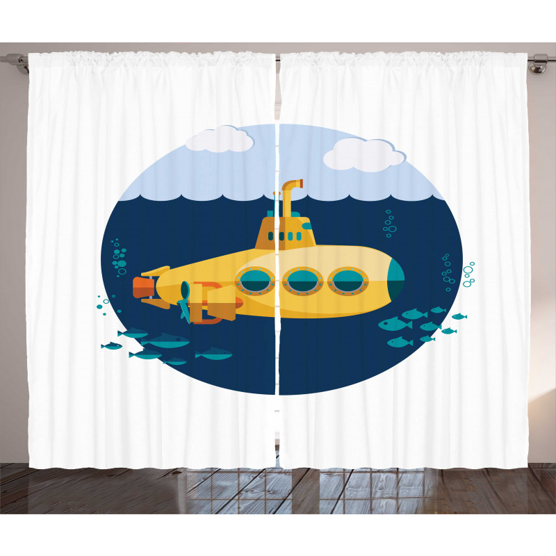 Nautical Wave Fish Bubble Curtain