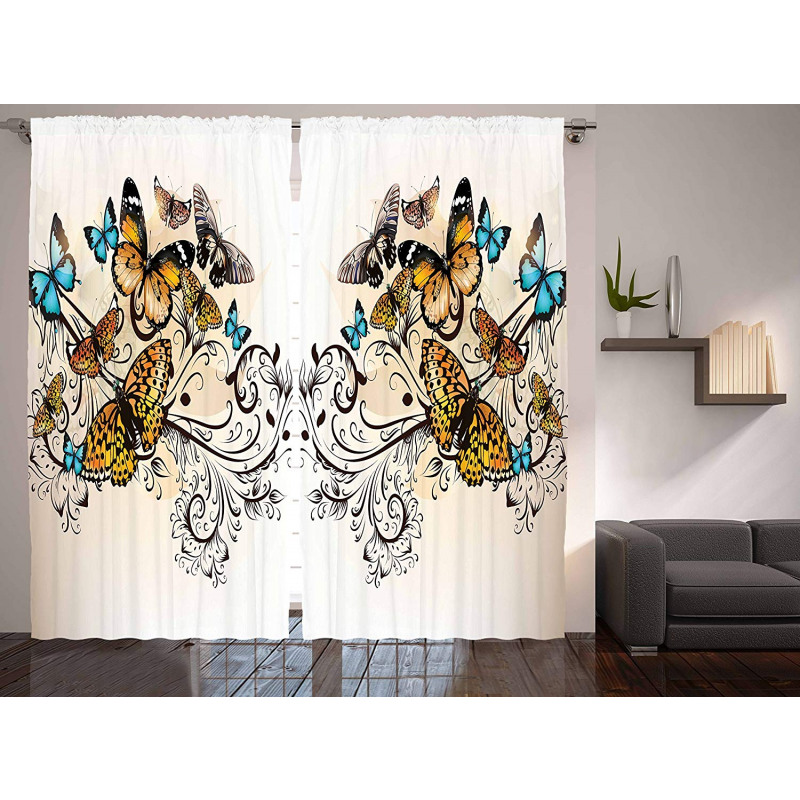 Monarch Vintage Damask Curtain