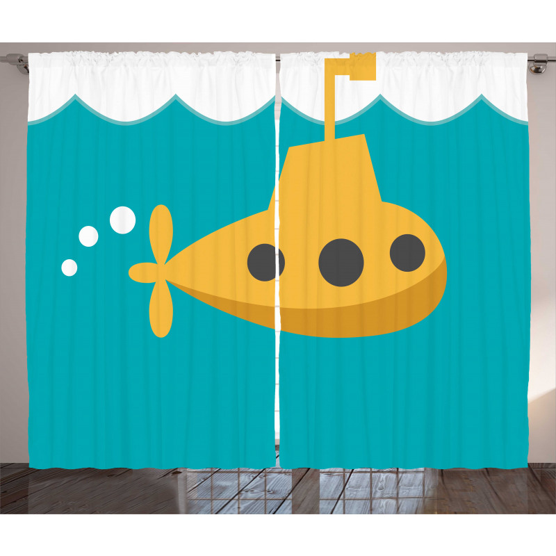 Undersea Marine Kids Curtain