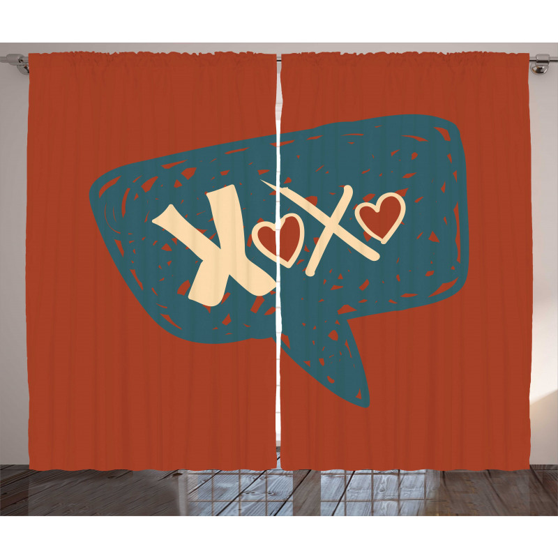 Acronym in Speech Bubble Love Curtain