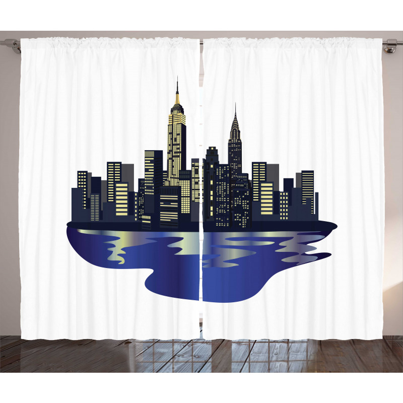 Metropolitan New York Night Curtain