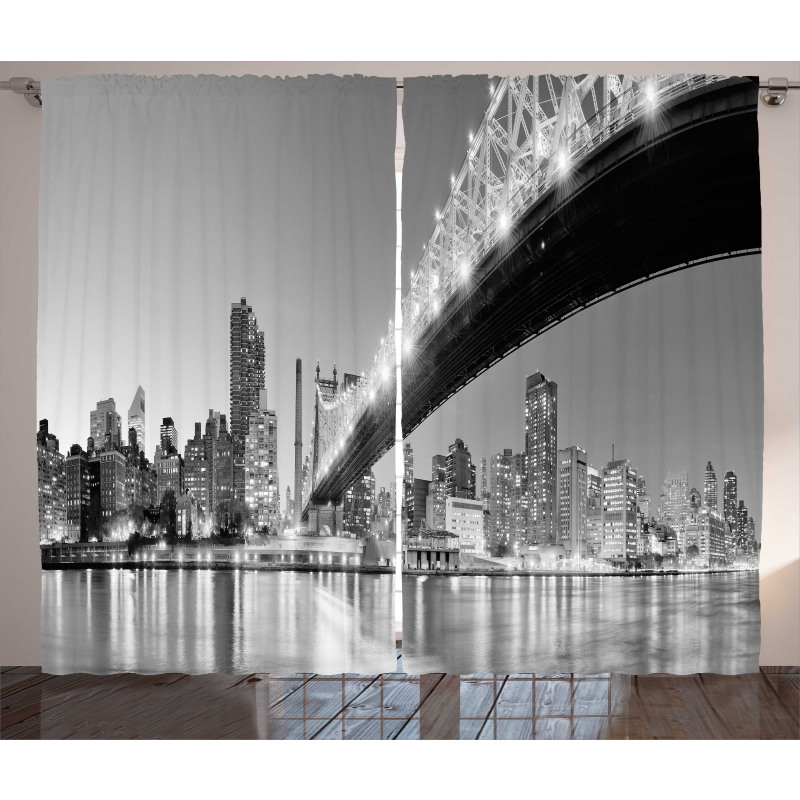 Queensboro Bridge Manhattan Curtain