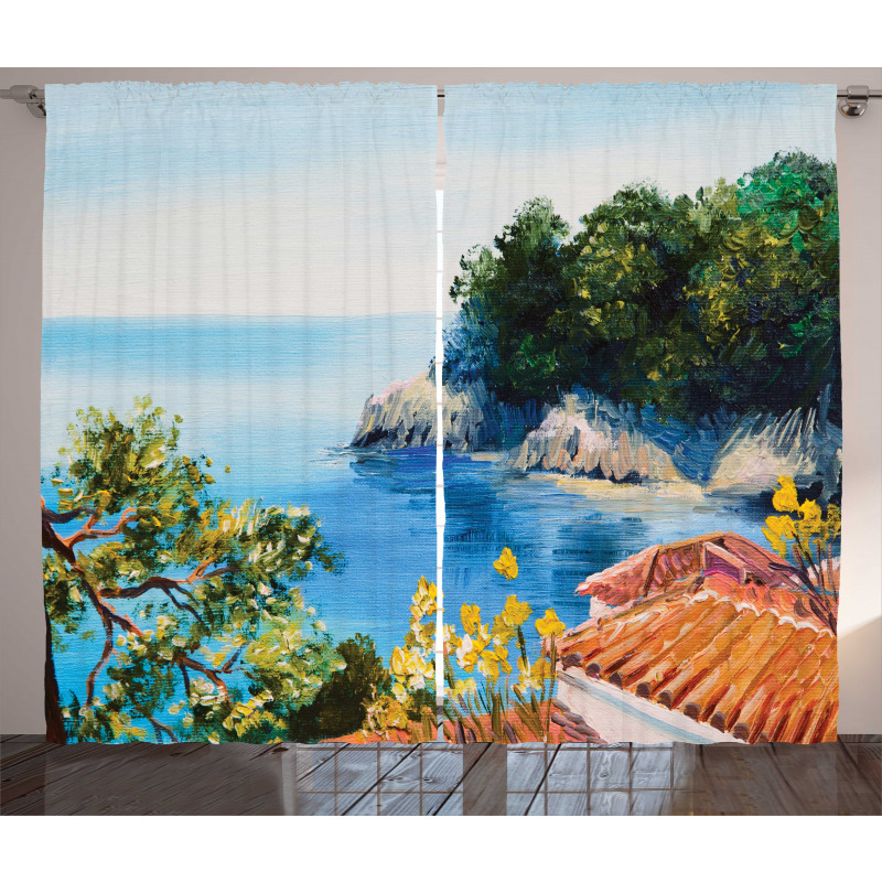 Mediterranean Scenery Curtain