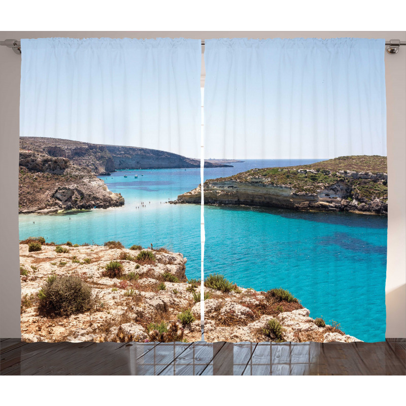 Lampedusa Island Pure Water Curtain