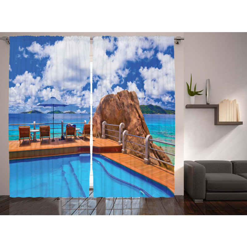 Vacation Resort Ocean Curtain