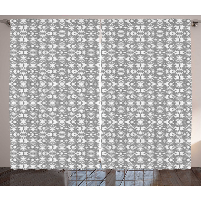 Twisted Circle Stripes Curtain