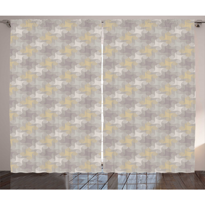 Whirlpool Rounded Shapes Curtain