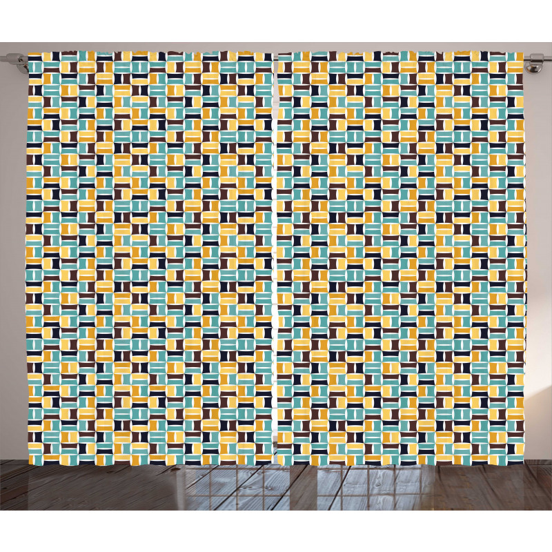 Retro Geometrical Fashion Curtain