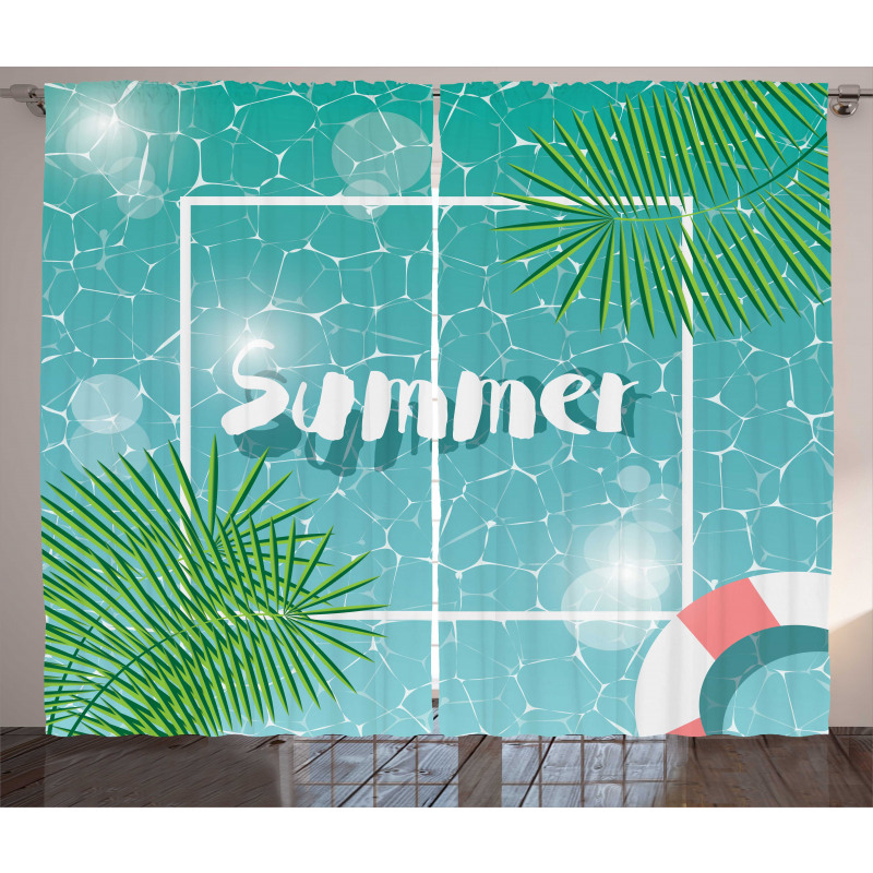 Tropical Summer Square Curtain