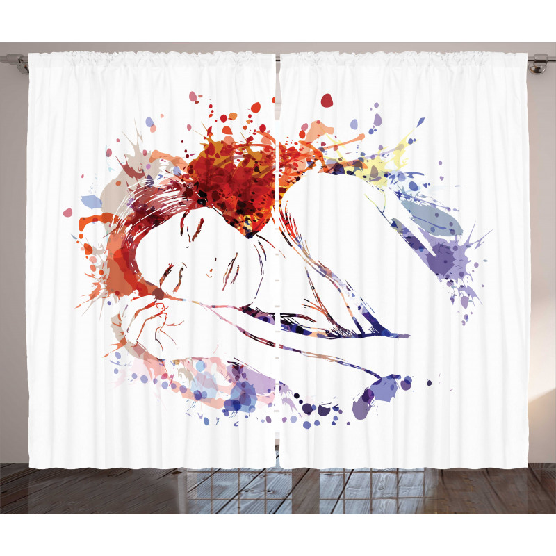 Beauty Sleeping Girl Curtain