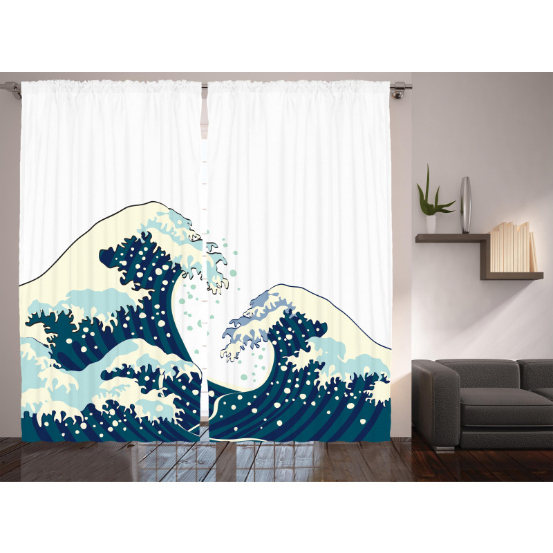 Ocean Surfing Aquatic Curtain