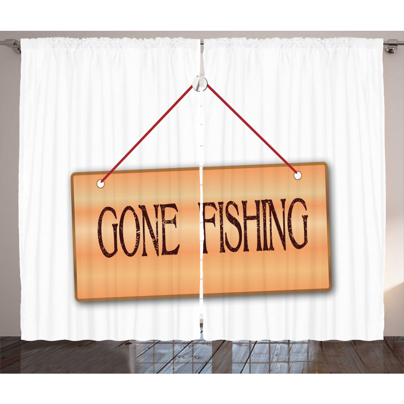 Hanged Signboard Image Curtain