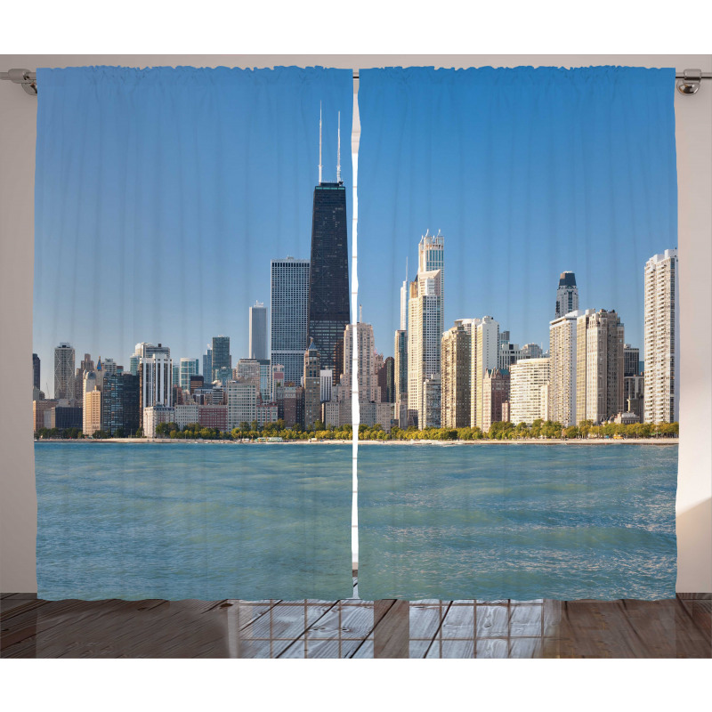 Panorama of Skyscrapers Curtain