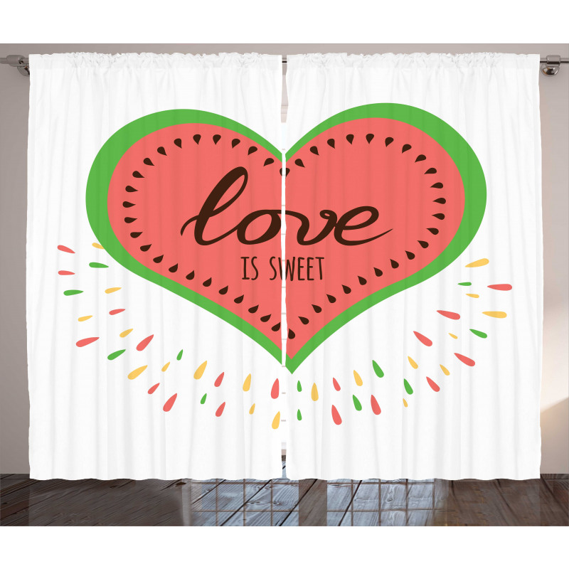 Love is Heart Curtain