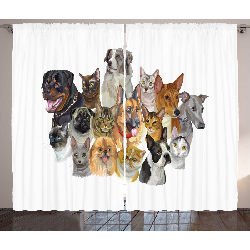 Domestic Animals Curtain