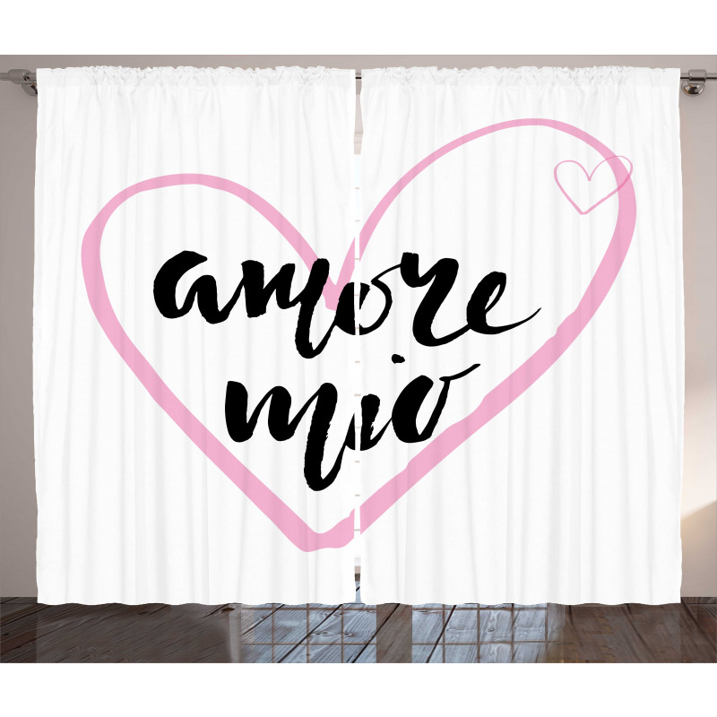 My Love with a Heart Curtain