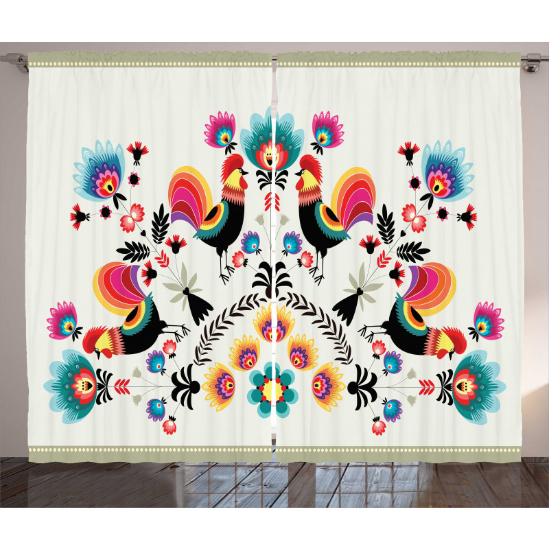 Roosters Curtain