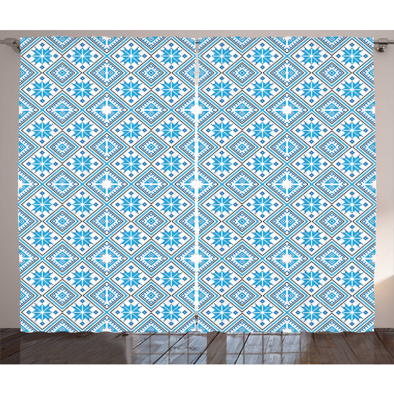 Belorussian Geometric Art Curtain