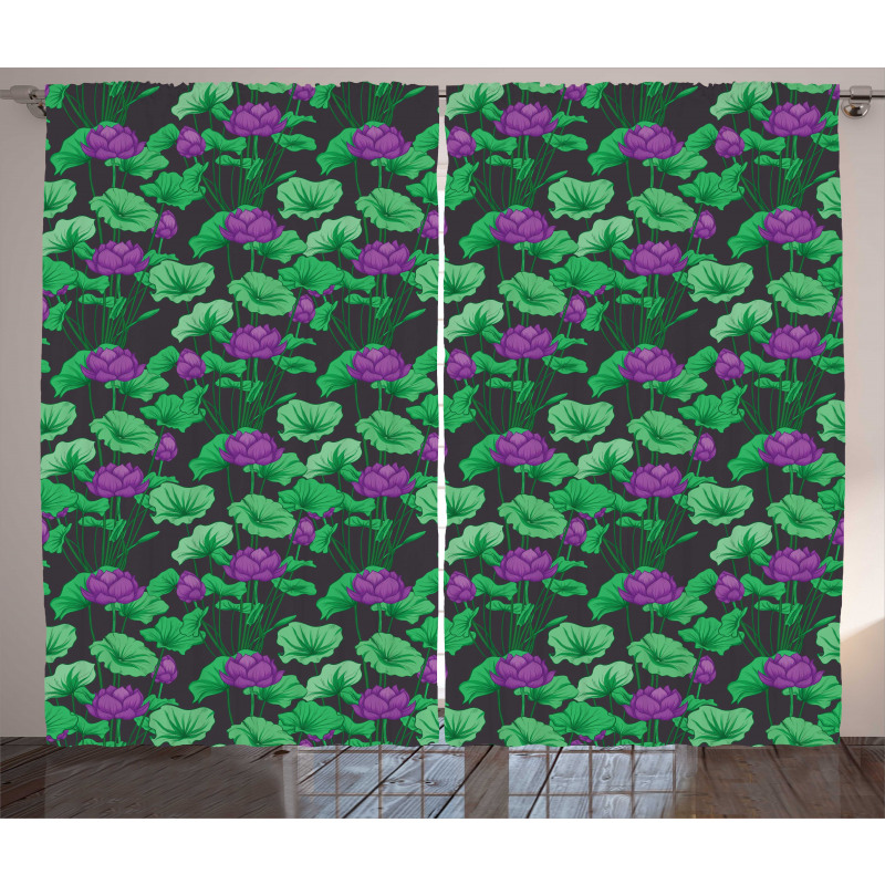 East Floral Elements Curtain