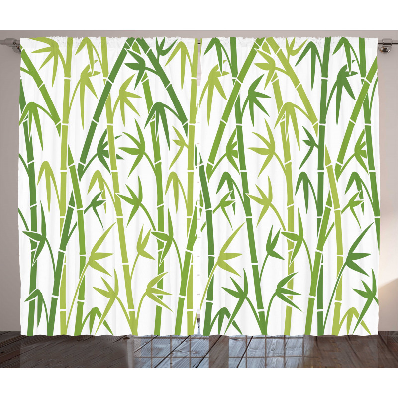 Cartoon Style Bamboo Curtain