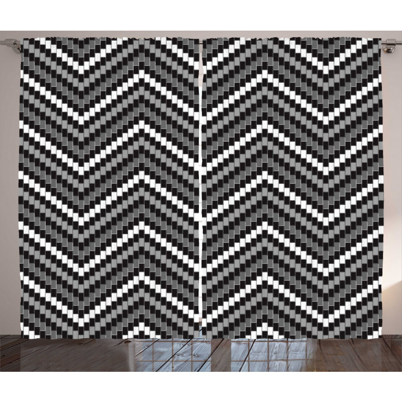 Herringbone Design Curtain