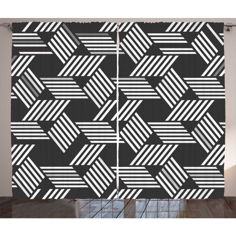Geometric Irregular Curtain