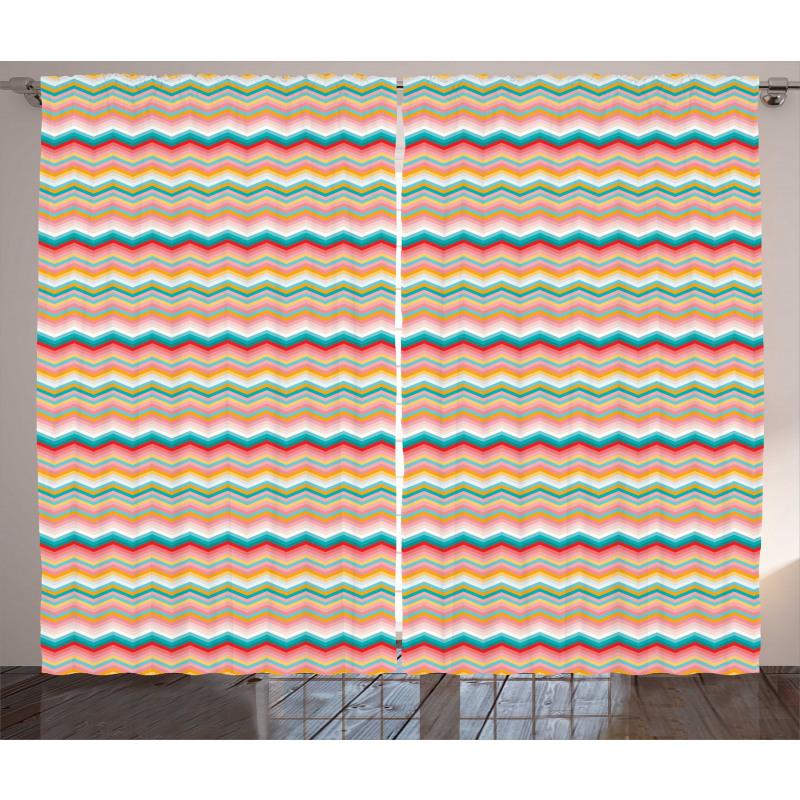 Tones Zigzags Curtain