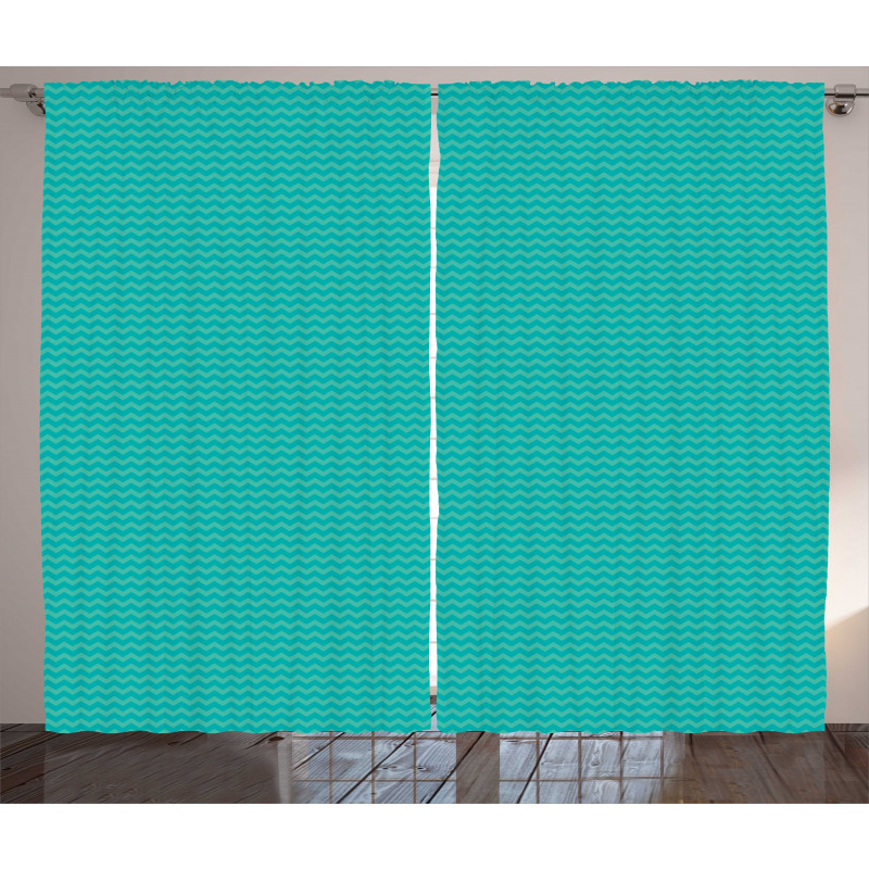 Zigzag Line Pattern Curtain