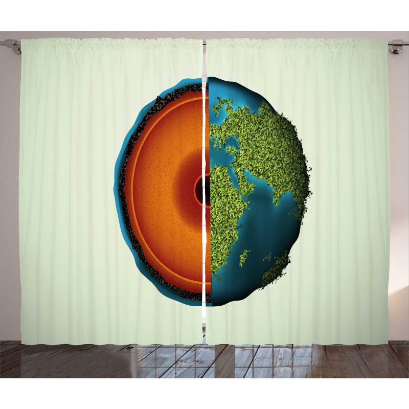 Composition of the Earth Curtain