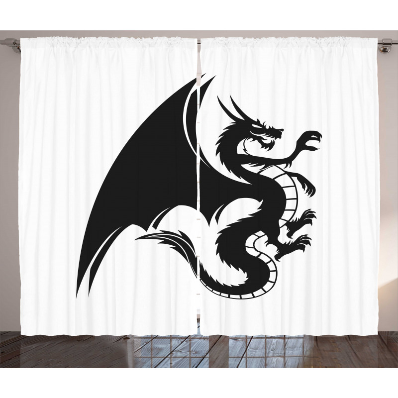 Fantasy Goth Creature Curtain