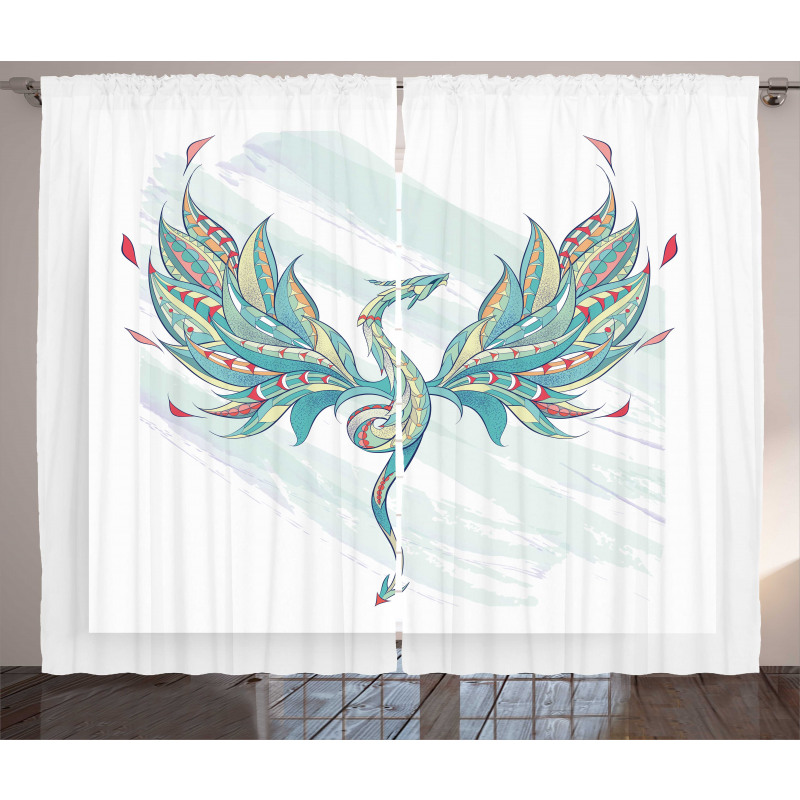 Serpent Fantasy Art Curtain