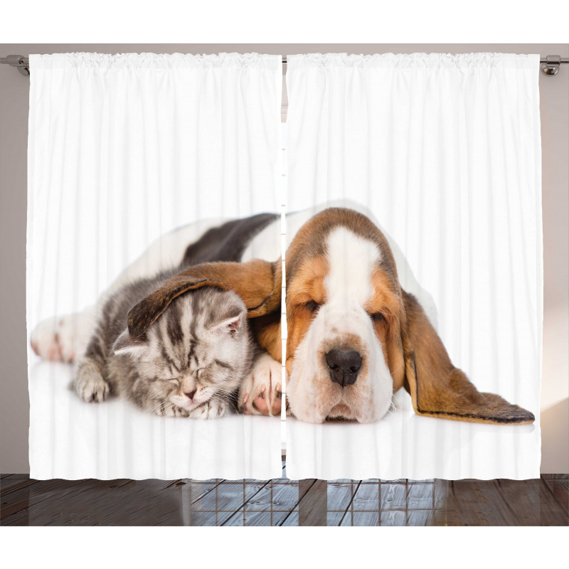 Puppy Kitten Sleeping Curtain