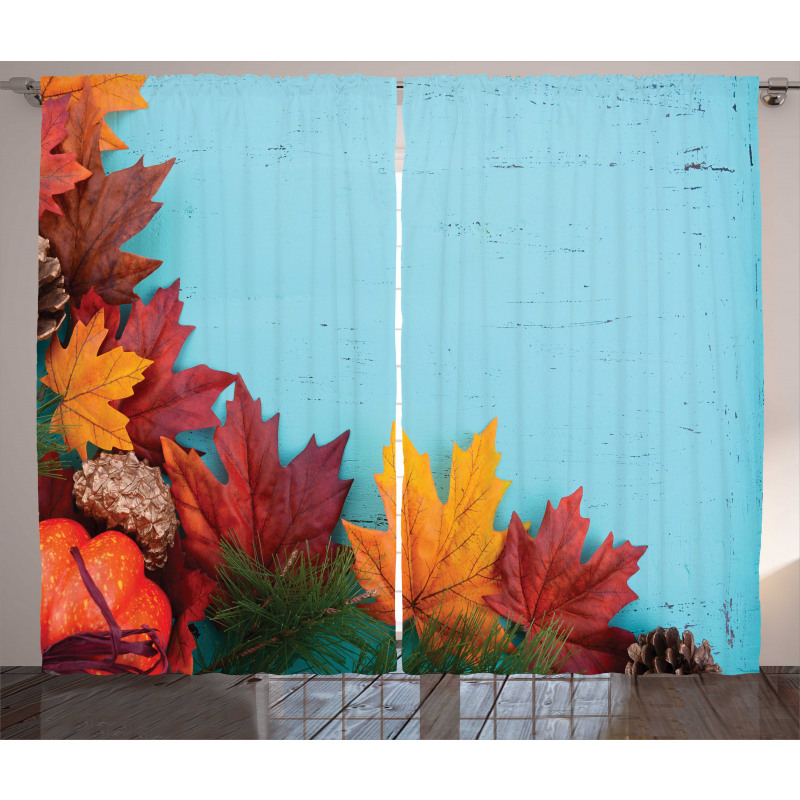 Canadian Maple Foliage Curtain