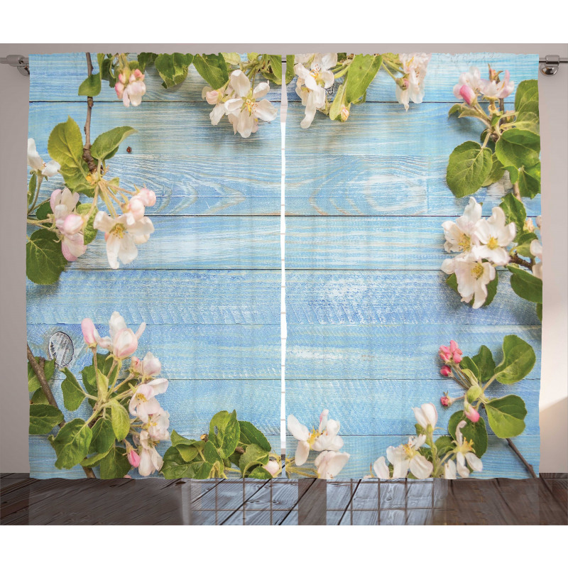 Fresh Flower Pattern Curtain