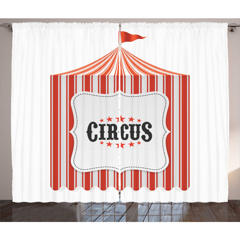 Circus Tent Flagpole Curtain