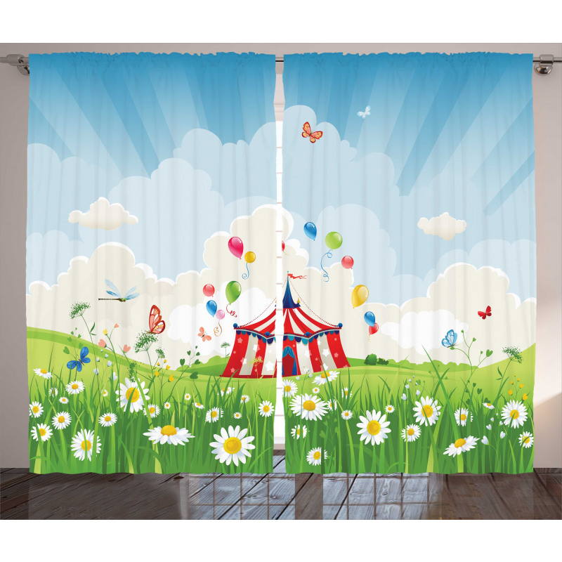 Circus Butterfly Lawn Curtain
