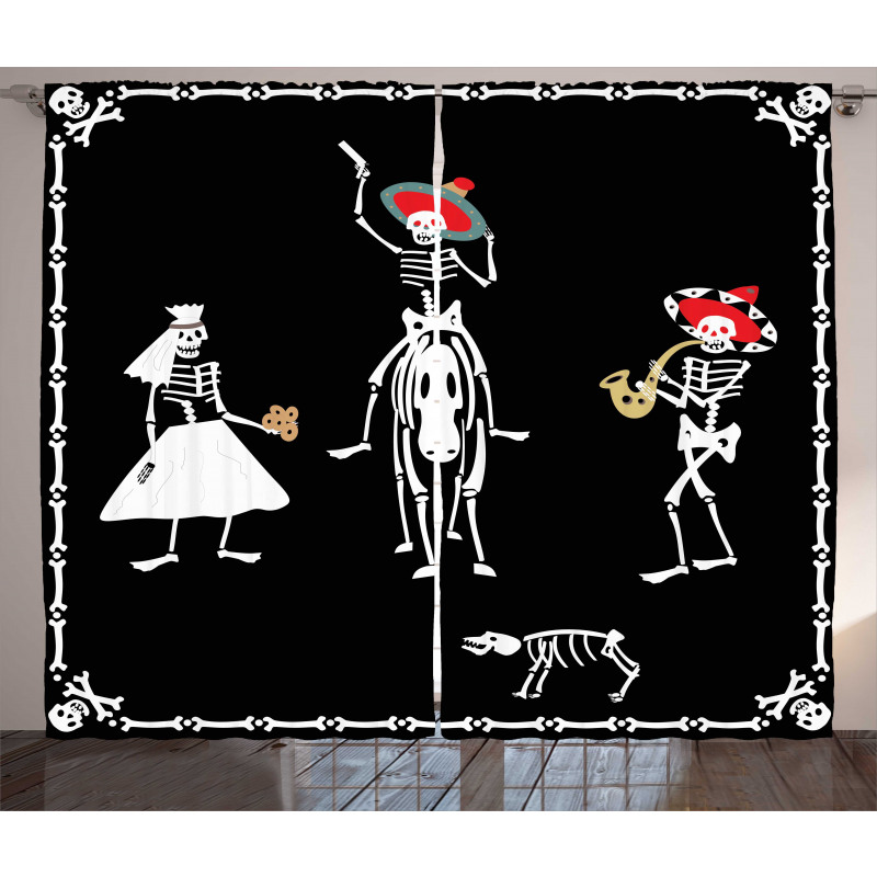 Spooky Wedding Art Curtain