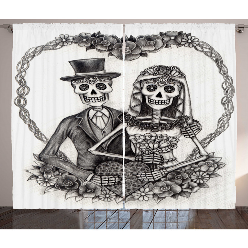 Spooky Valentines Marriage Curtain