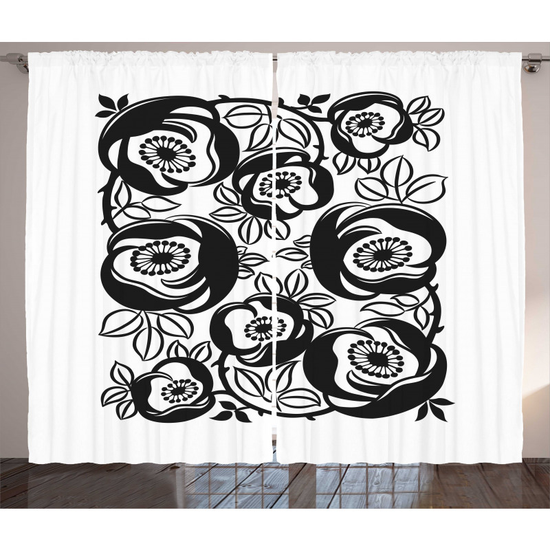 Flourish Motif Curtain